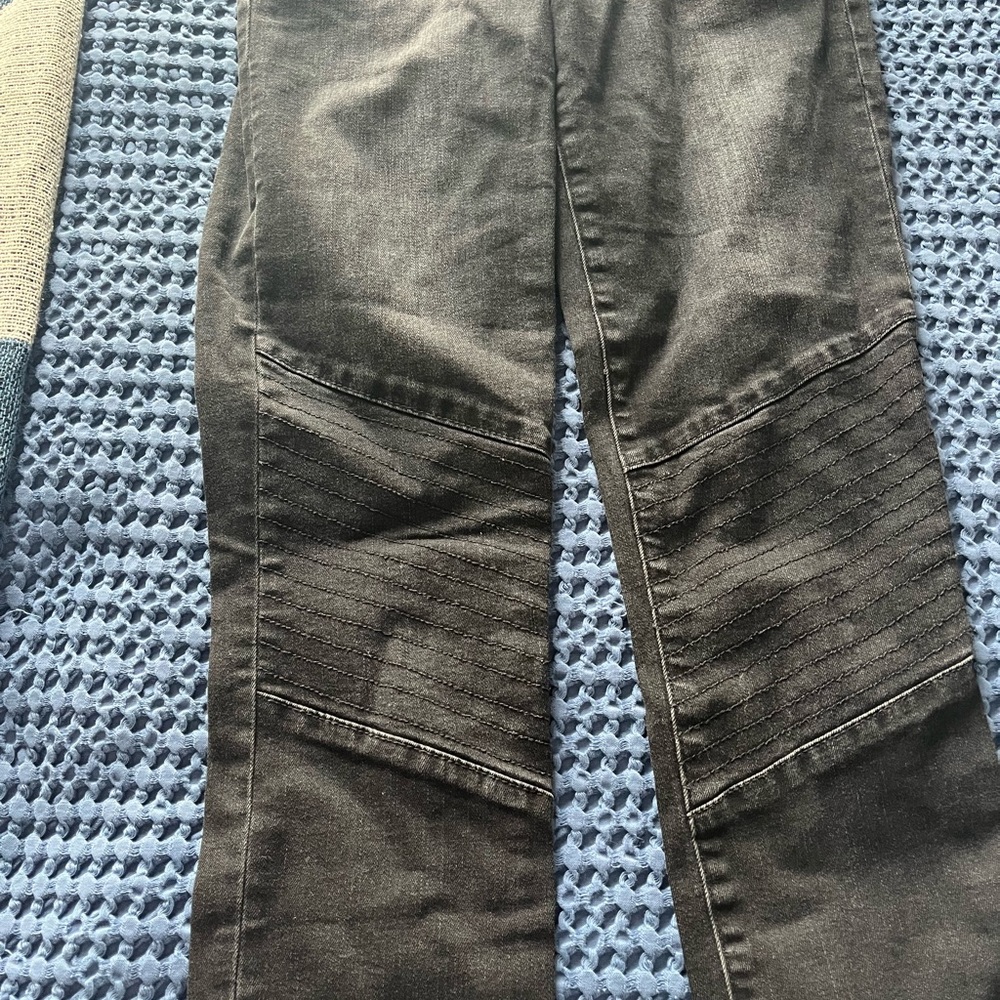 Gap Womens Size 28 T Jeans Solid Black Y2K Corset True Skinny Goth Punk Emo